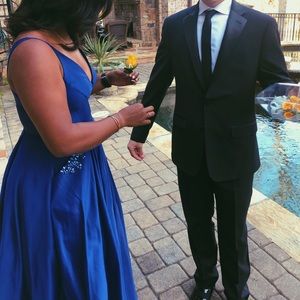 my once worn blue prom dress!